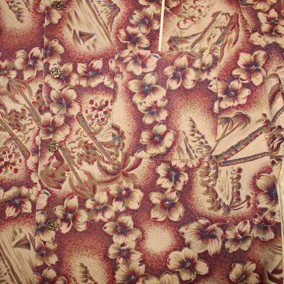 Vintage 1950’s-60’s aloha shirt made for Fredrick & Nelson Men’s Shop in Seattle - Picture 5 of 16